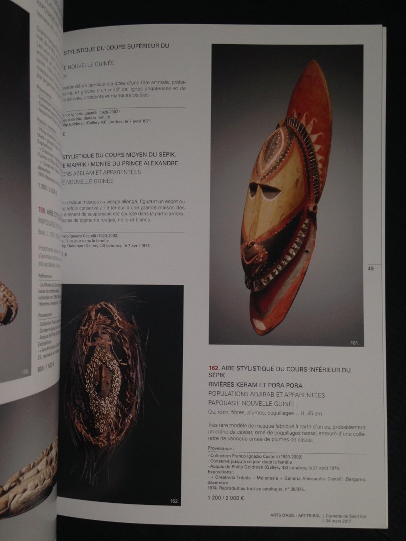 Catalogus Cornette de Saint Cyr - Arts d‘Asie -Art Tribal-Documentation