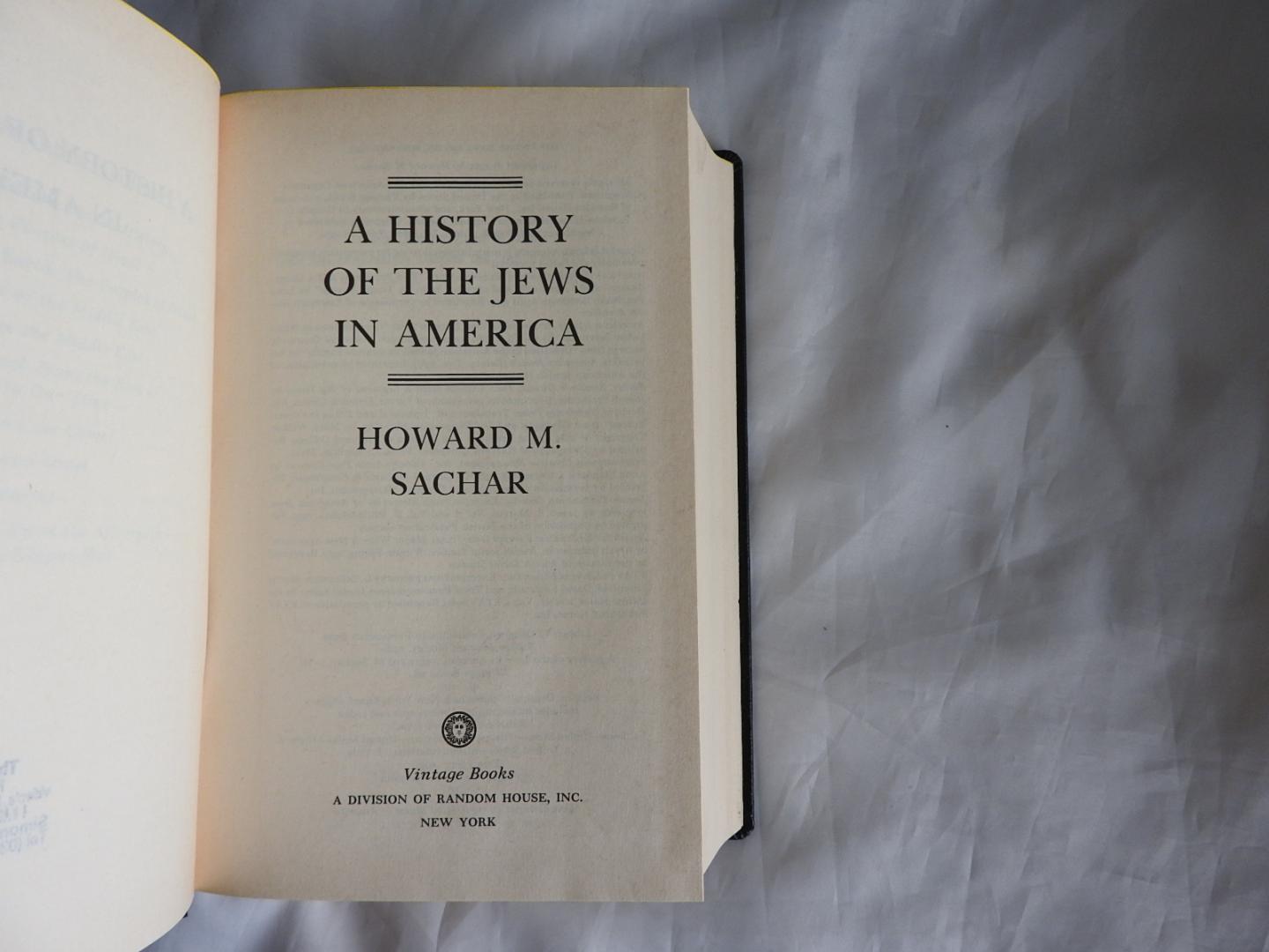 Sachar Howard Morley M. - A history of the Jews in America