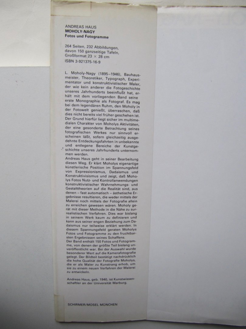 Andreas Haus - Moholy-Nagy, Fotos und Fotogramme