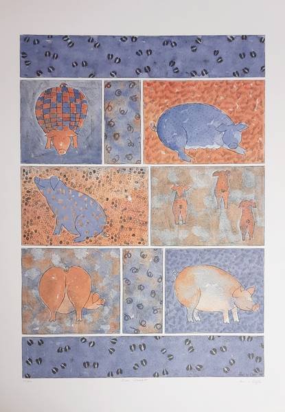 ANS VAN DIJK - 'Blue delight'.