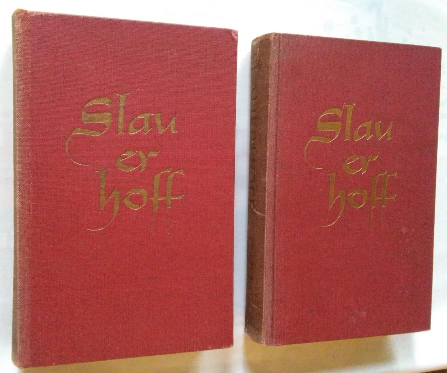 Slauerhoff - Verzamelde gedichten, 2 delen met aanbiedingsfolder van de uitgever
