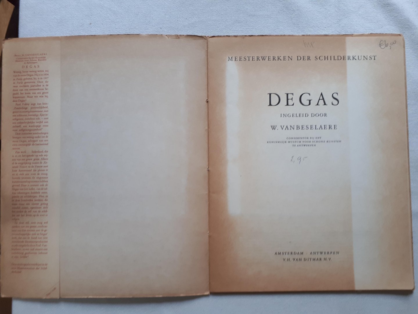 Vanboeselaere, W. - Degas (meesterwerken der schiderkunst)