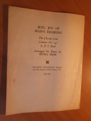 Bach, Johann Sebastian - Jesu, joy of man's desiring. The chorale from Cantata No. 147 (arranged for piano)