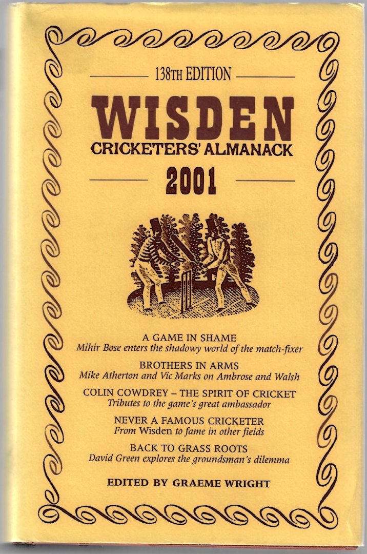 Wright, Graeme - Wisden Cricketers' Almanack 2001 -138th edition