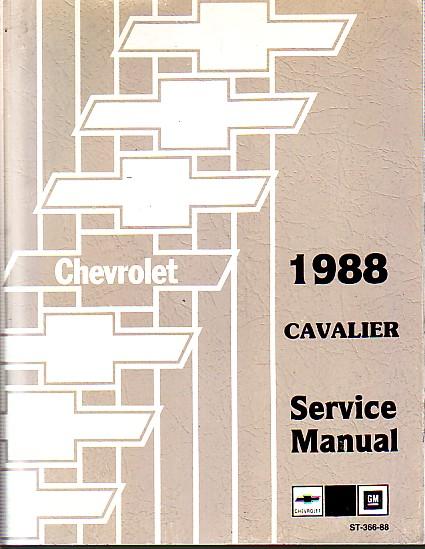  - Chevrolet 1988 Cavalier Service Manual