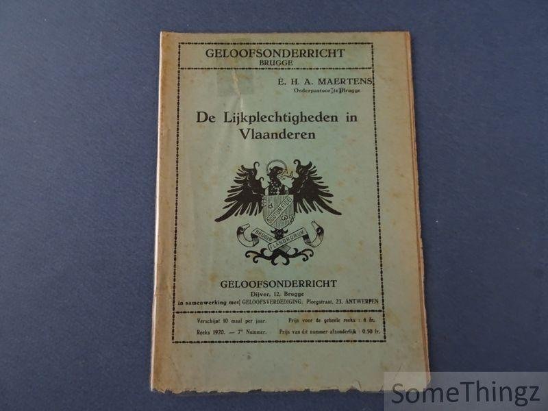 Maertens, A. - De lijkplechtigheden in Vlaanderen