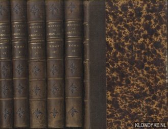 Regnard, J.F. - Oeuvres de J.F. Regnard avec des avertissements sur chaque piece, par M. Garnier. Nouvelle Edition (6 volumes)