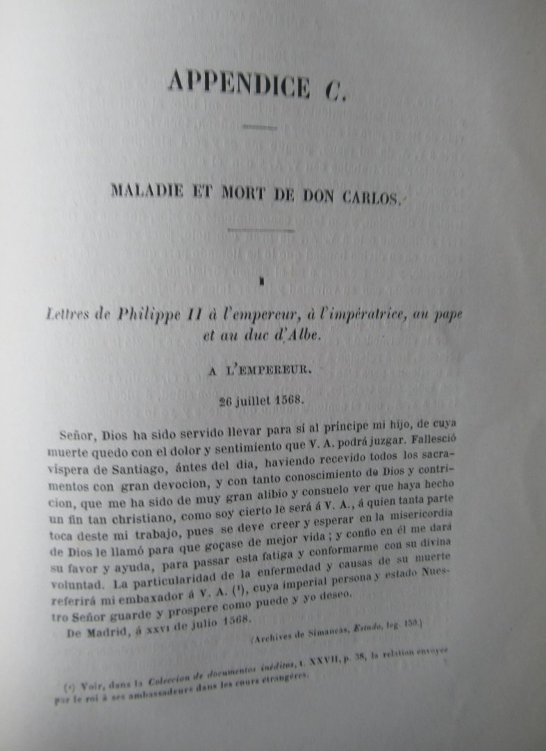 Gachard, M. - Don Carlos et Philippe II. 2 delen in 1 band