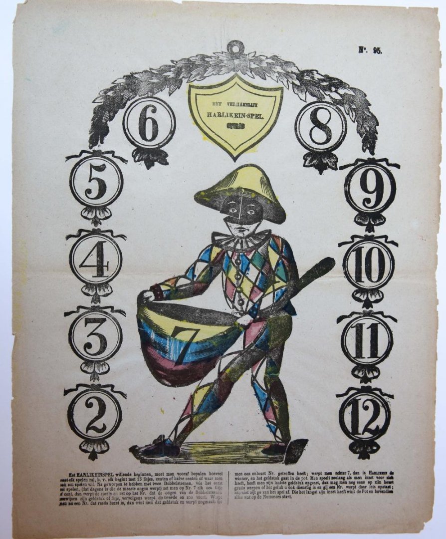  - Centsprent: Het Vermakelijk Harlikein-Spel. No. 95.