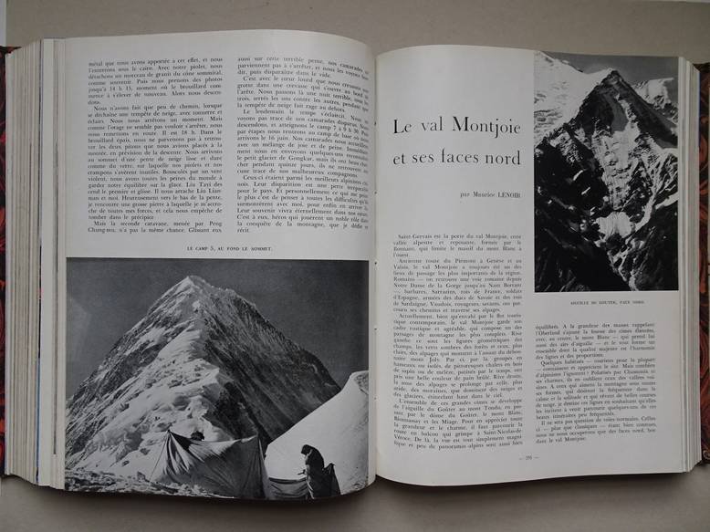 Devies, Lucien, Couzy, Jean, a.o. (ed.). - La Montagne & Alpinisme; Revue du Club Alpin Français et du Groupe de Haute Montagne. 19 Issues, No. 7, 1956/ No. 25, 1959.