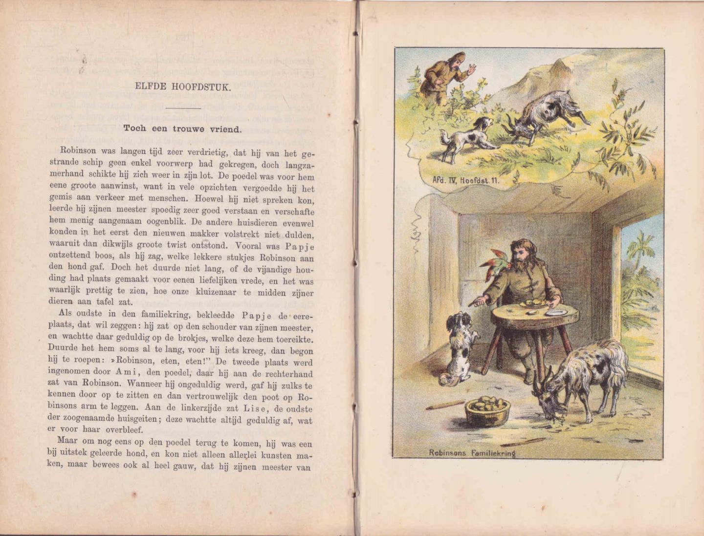 Defoe, Daniel - Robinson Crusoë [bew. Gräbner, 3e druk, 1888]