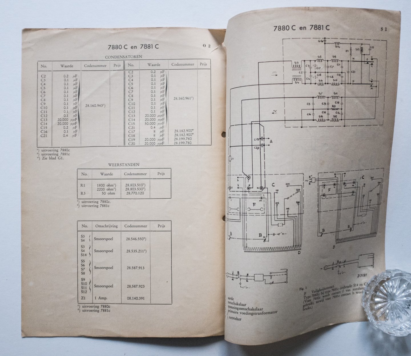  - Philips service documentatie - van de Triller-omvormer Type 7880C en 7881C