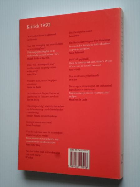  - Kritiek, Jaarboek voor socialistische discussie en analyse nr 2