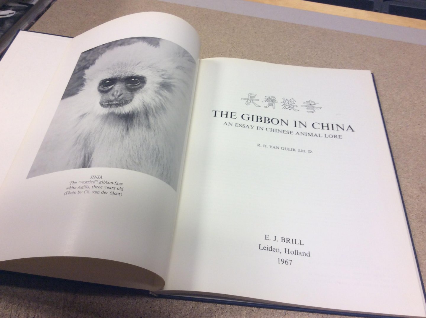 Gulik, R.H. Van Gulik Litt. D. - The Gibbon in China
