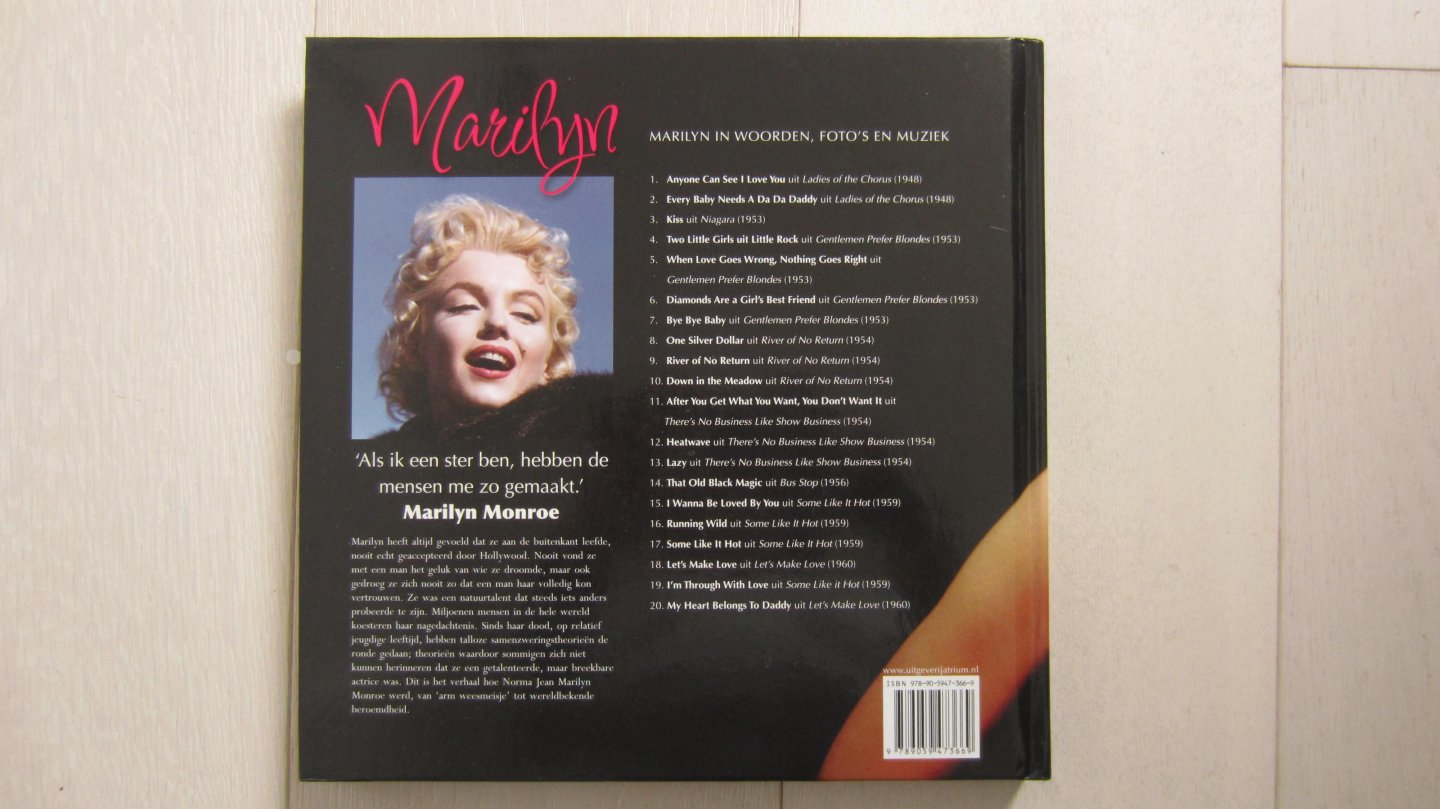 Havers Richard & Richard Evans - Marilyn , in woorden, foto's en muziek met cd
