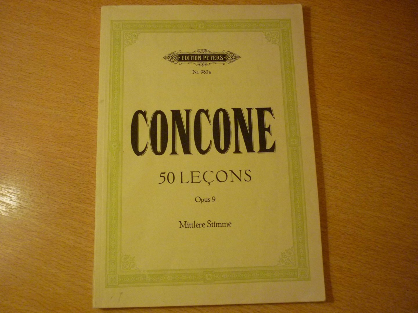 Concone; Giuseppe - 50 Lecons de Chant; pour le m'dium de la voix; Opus 9 (Ausgabe fur mittlere stimme) (Max Friedlaender)
