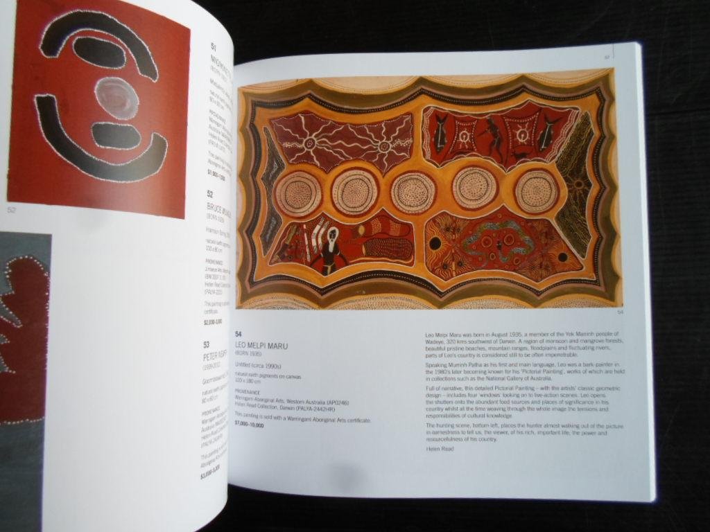 Catalogus Mossgreen Auctions - Australian Indigenous & Oceanic Art,  featuring works from the Helen Read Collection