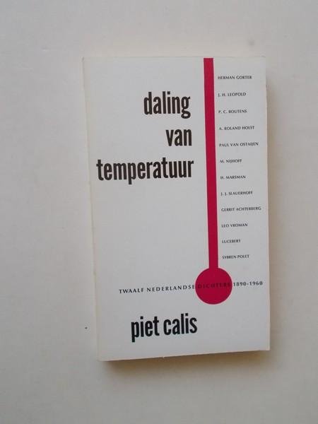 CALIS, PIET, - Daling van temperatuur.