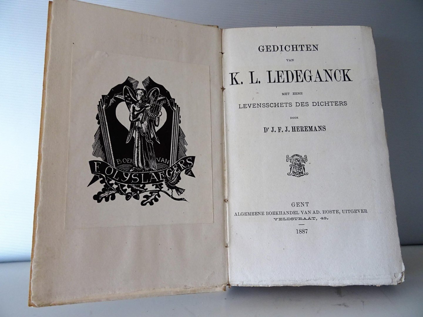 Ledeganck, K.L. - Gedichten van K.L.Ledeganck met een levensschets van de dichter door Dr. J.F.J. Heremans