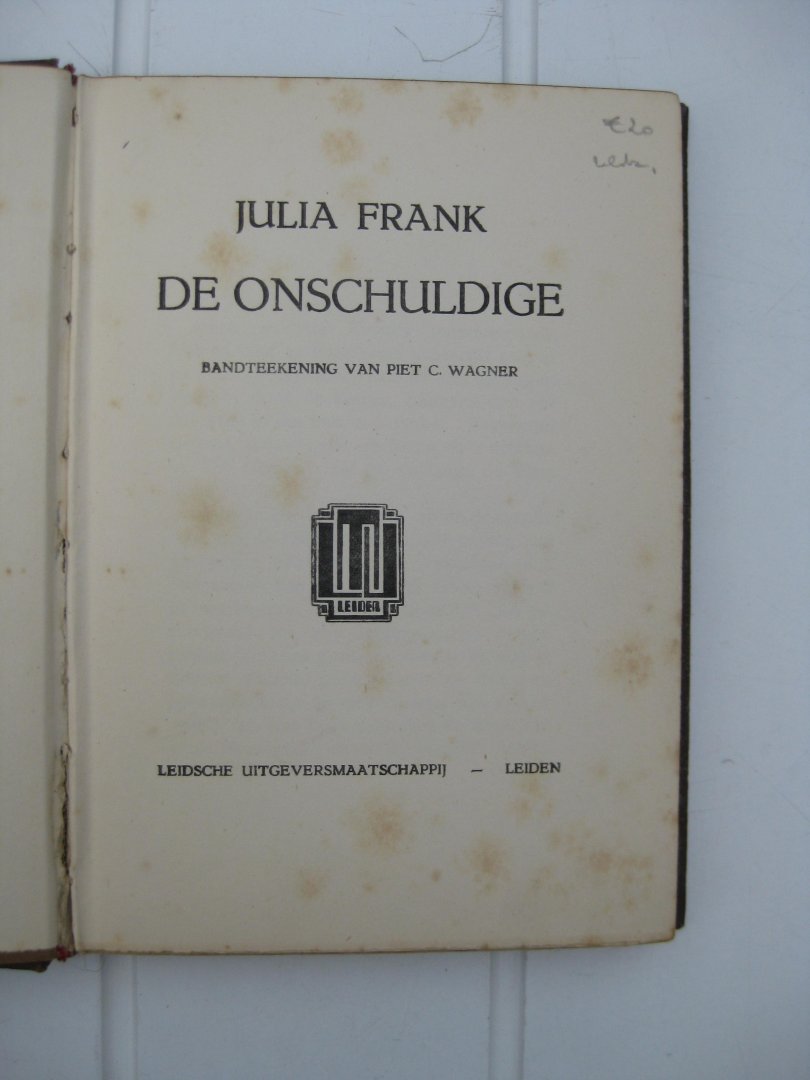Frank, Julia - De onschuldige.