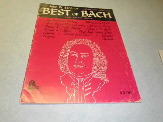 Schaum. J.W - Best of Bach Schaum. J.W.  for piano solo