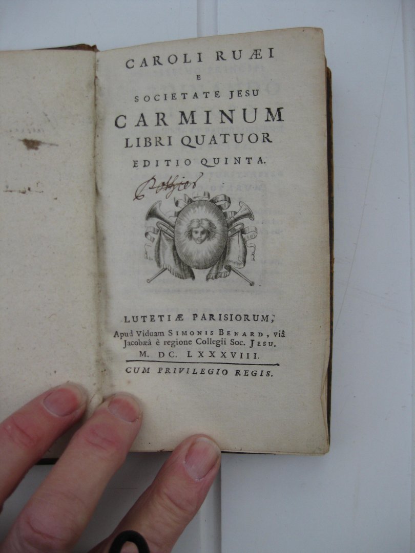 Ruaeus, Carolus - Carminum lbri quator.