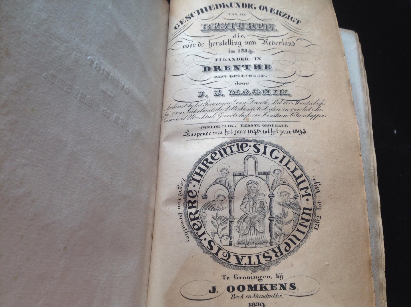 Magin, J.S. - Geschiedkundig overzigt  van Nederland in 1814, elkander in Drenthe tweede  stuk, eerste gedeelte