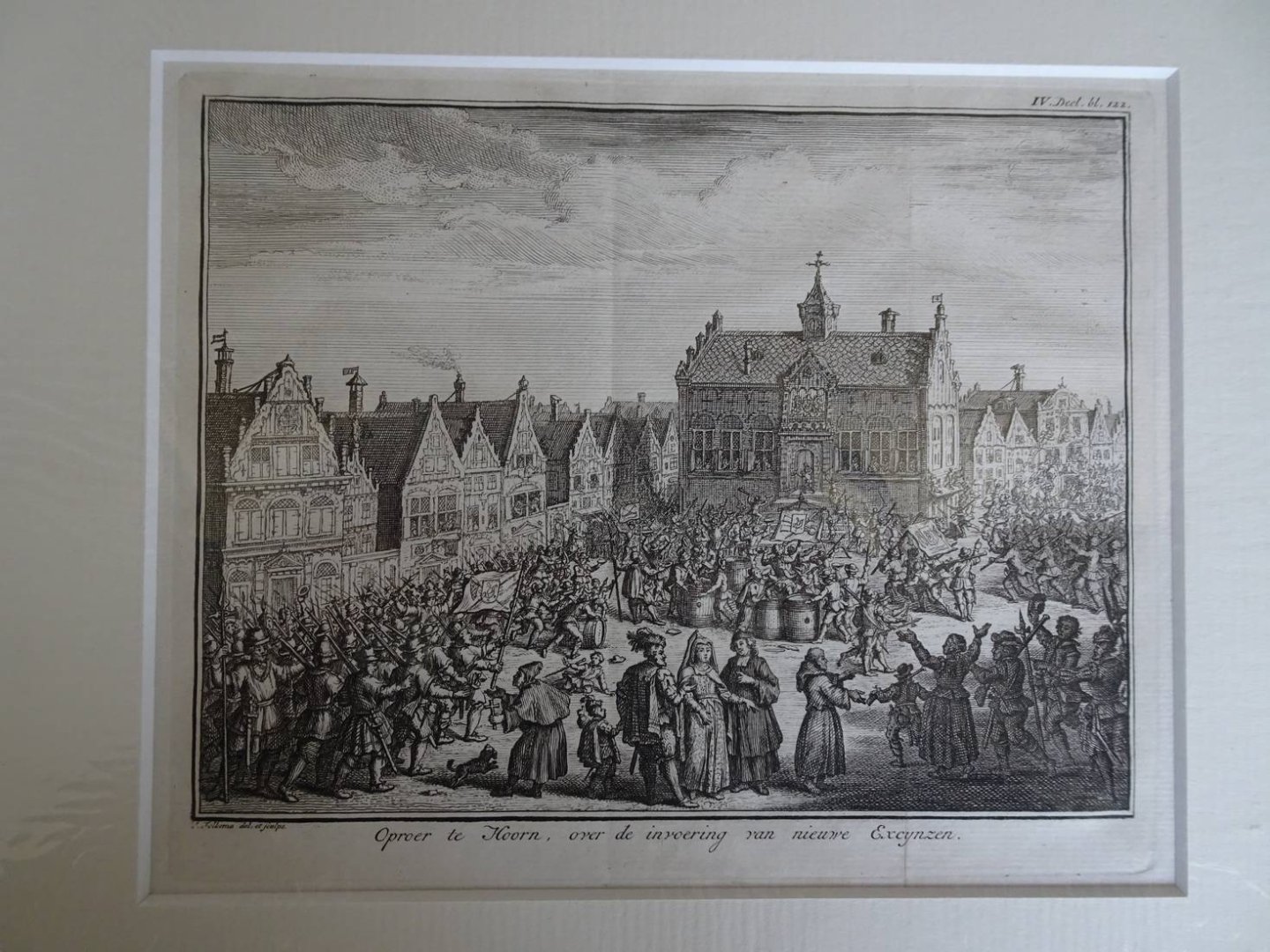 Hoorn. - Oproer te Hoorn, over de invoering van nieuwe Excynzen.