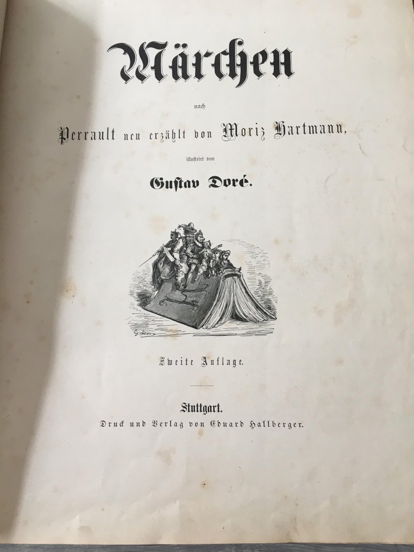 Moriz Hartmann, Gustav Dore - Märchen, neu erzälhlt von Moriz Hartmann, illustrirt von Gustav Dore, Eduard Hallberger Stuttgart