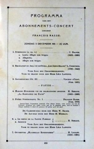 Concertgebouworkest: - [Concertgebouw Amsterdam. Programma 1911/1912] Naamlooze Vennootschap "Het Concertgebouw". Geïllustreerd programma (Serie A) der concerten seizoen 1911-1912
