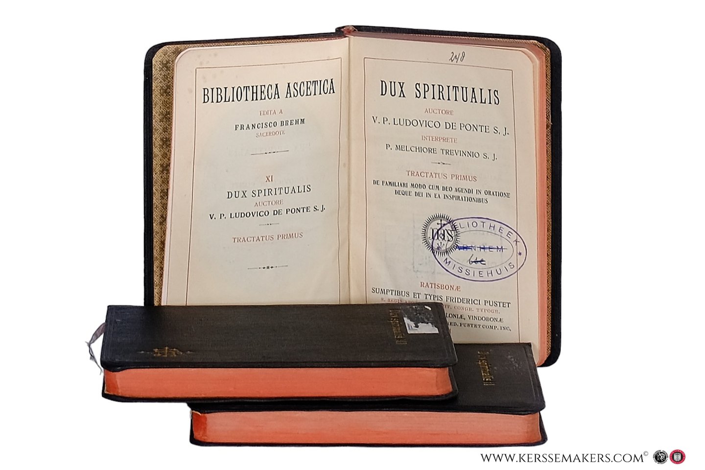 Ponte, Ludovico de / Melchiore Trevinnio. - Dux Spiritualis [ 3 volumes ] Tractatus primus, Tractatus secundus et tertius & Tractatus quartus.