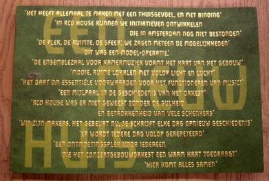 CONCERTGEBOUWORKEST AMSTERDAM. - Een nieuw huis voor het Concertgebouworkest.