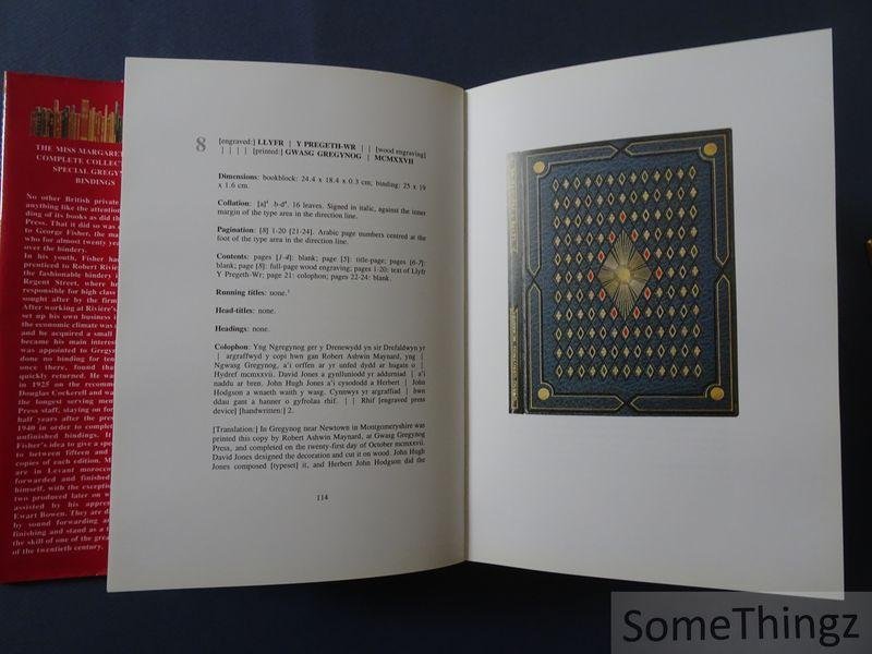 Warmenhoven, Erik J. and Bakker, Steven A. - The Miss Margaret Sidney Davies complete collection of special Gregynog bindings.