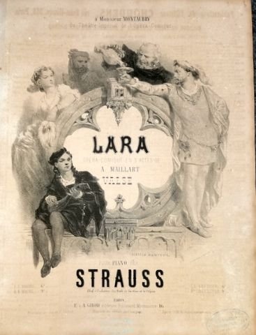 Strauss, Isaac: - Lara. Opéra-Comique en 3 actes de A. Maillart. Valse. A 2 mains