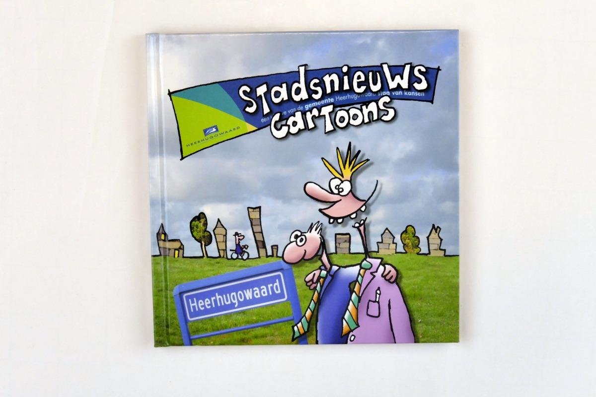 Agterberg, Bart ( illustrator) - Zeldzaam- Stadsnieuws cartoons Heerhugowaard (3 foto's)