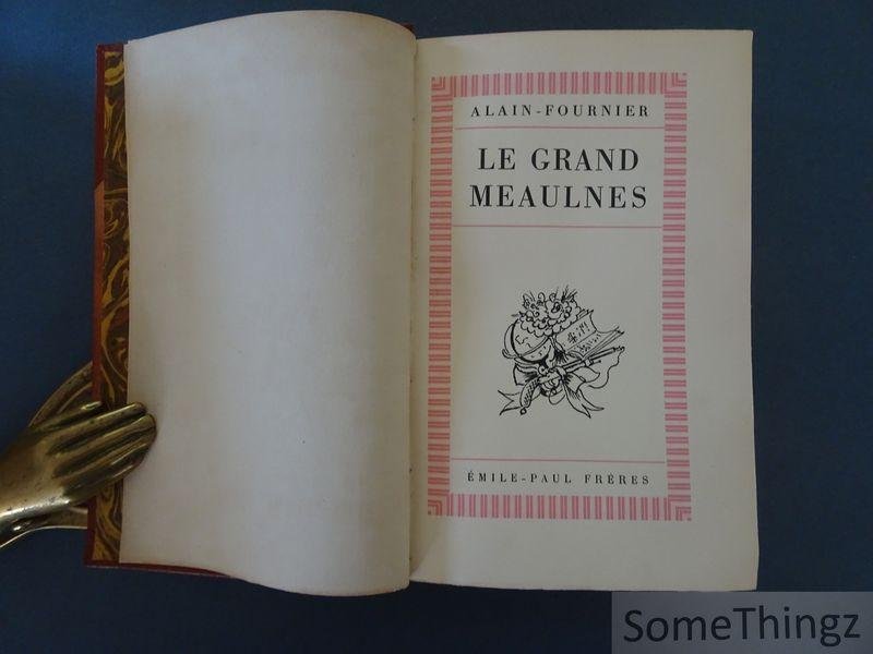 Alain Fournier et André Théboult (ills.). - Le grand meaulnes.  Avec la suite 'Le pays sans nom' d'André Thebault. [Une édition bibliophile limité à 100 exemplaires numérotés, reliée avec une suite ajoutée d'André Thebault à 9 exemplaires hors commerce.]