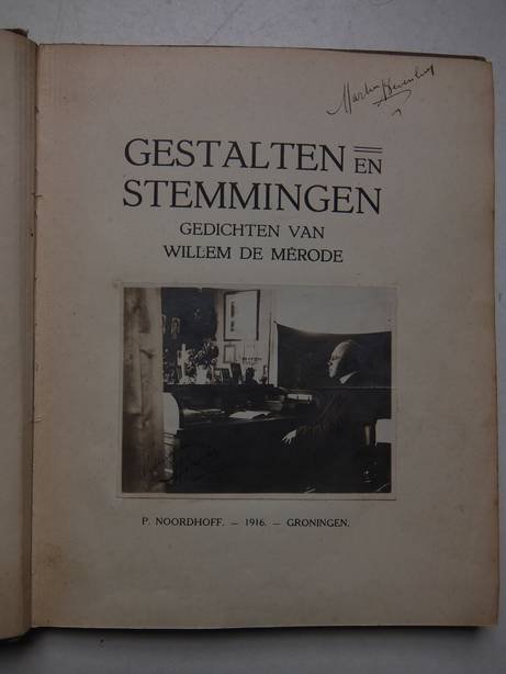 Mérode, Willem de. - Gestalten en stemmingen. Gedichten van Willem de Mérode.