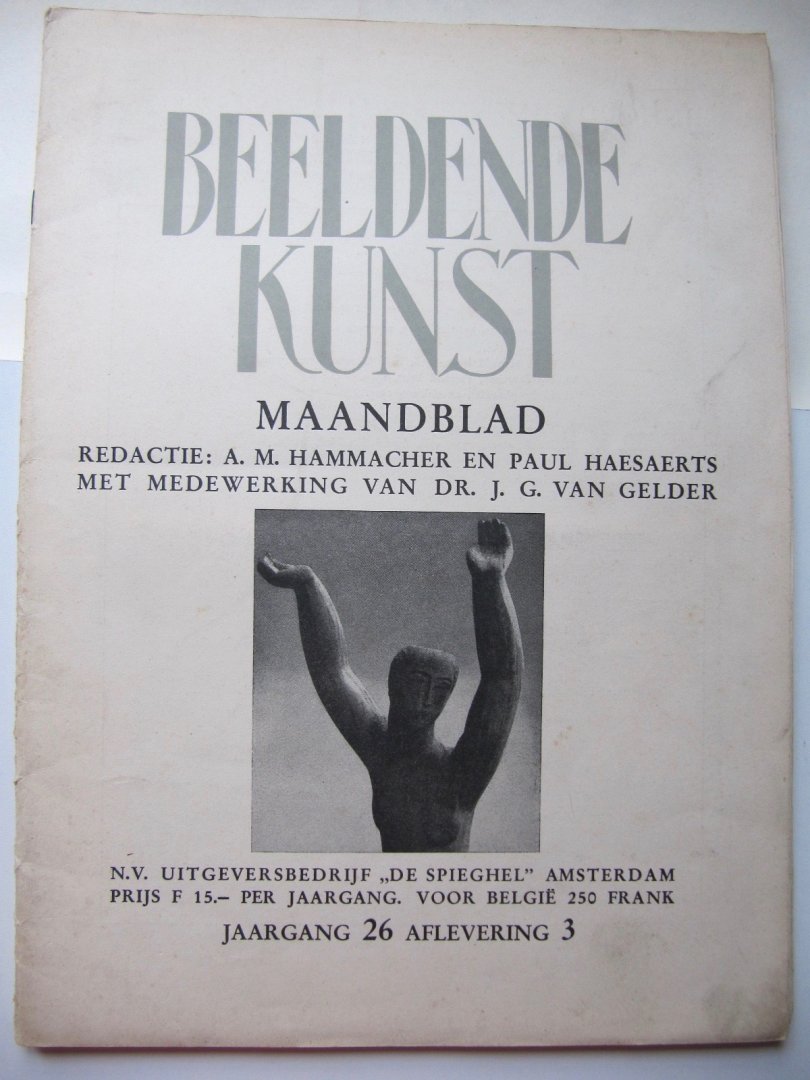 Red.A. Hammacher en P. Haesaerts - Beeldende Kunst