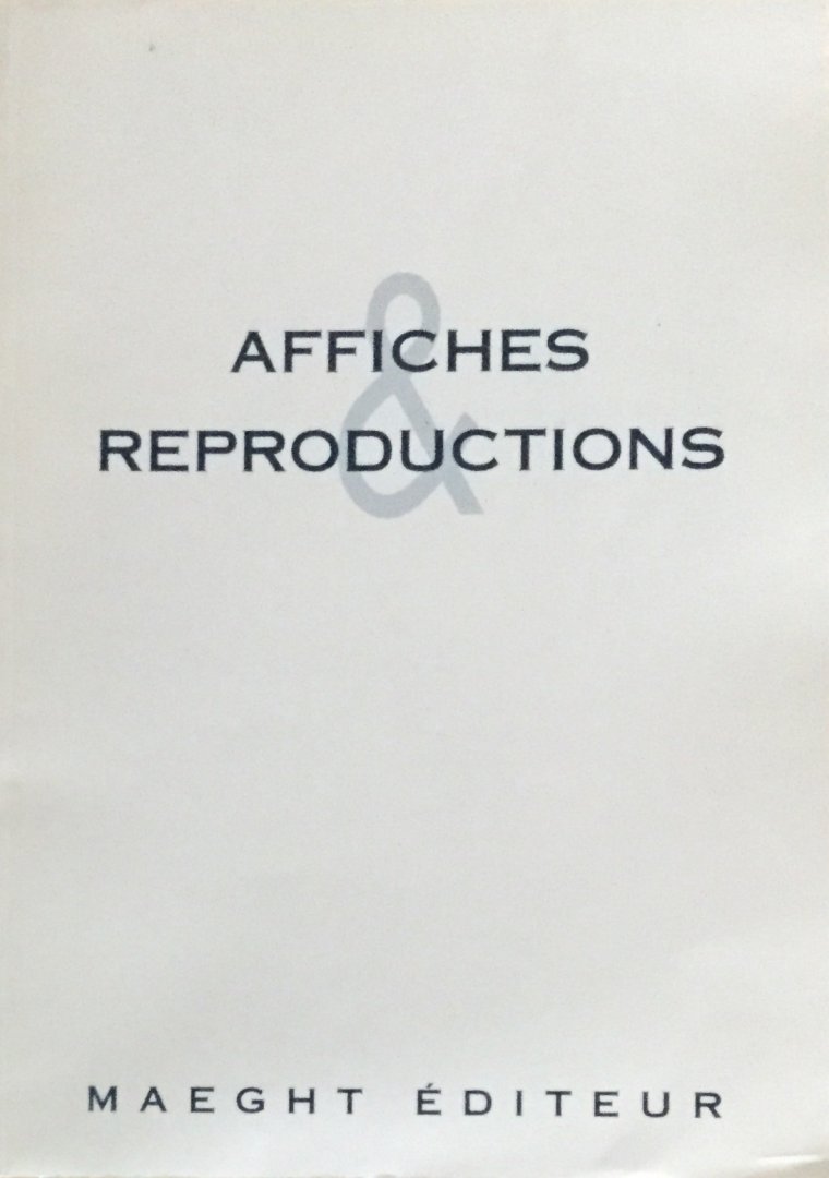 Maeght Éditeur - Affiches & Reproductions