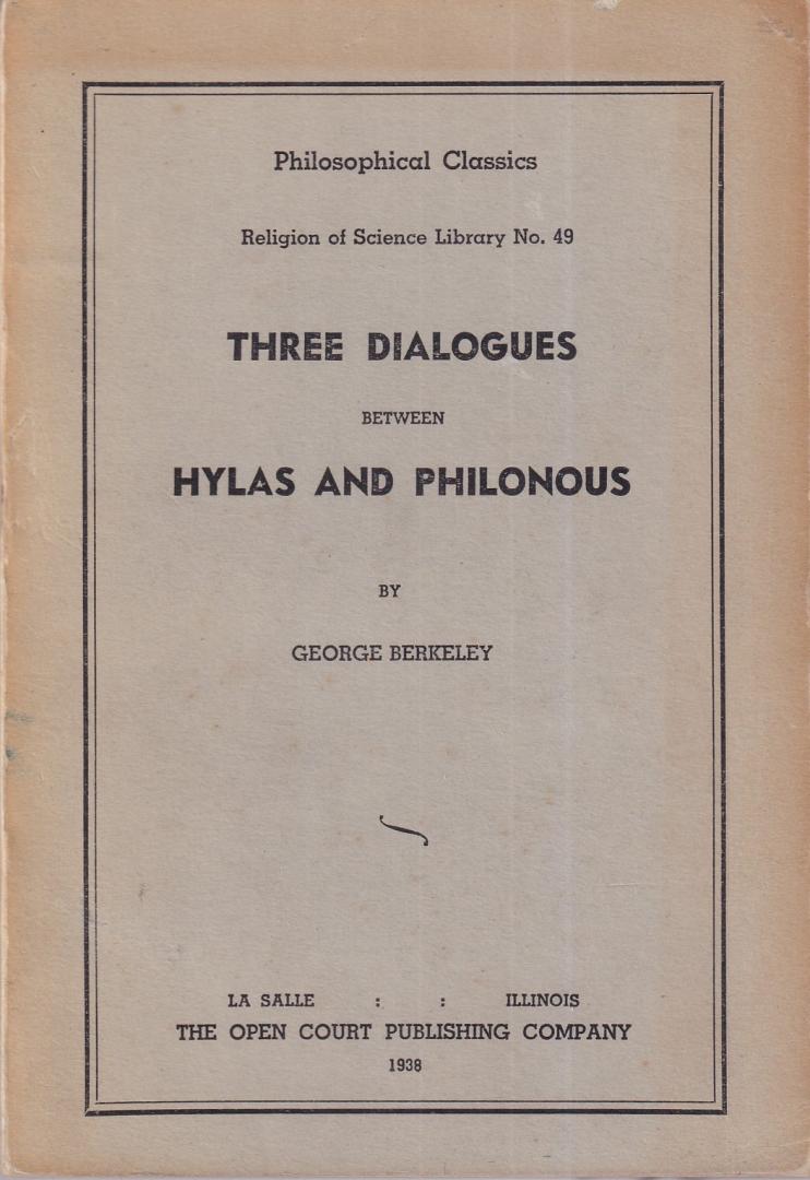 Berkeley, George - Three dialogues between Hylas and Philonous