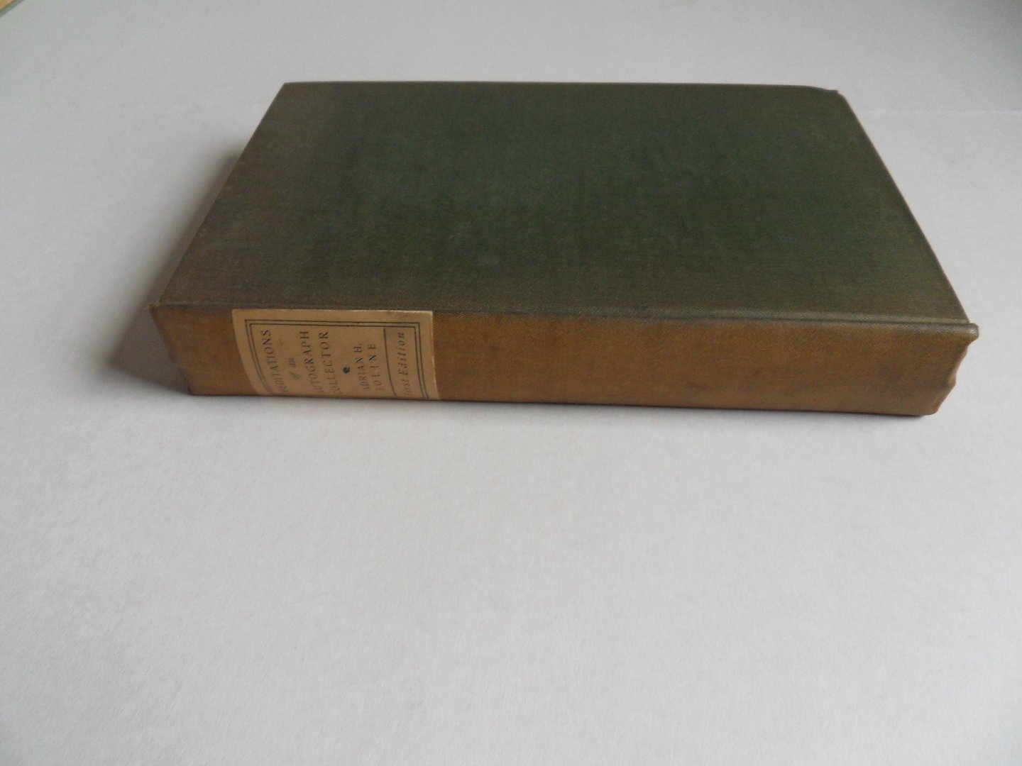 Joline, Adrian, H. - Meditations of an Autograph Collector.