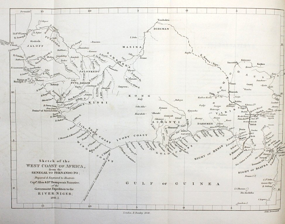 Allen, William / Thomson, T. R. H. - A narrative of the expedition sent by her Majesty’s Government to the River Niger, in 1841, under the Command of Captain H. D. Trotter