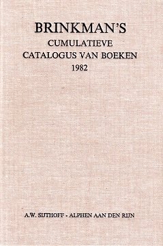  - Brinkman's cumulatieve catalogus van boeken 1982