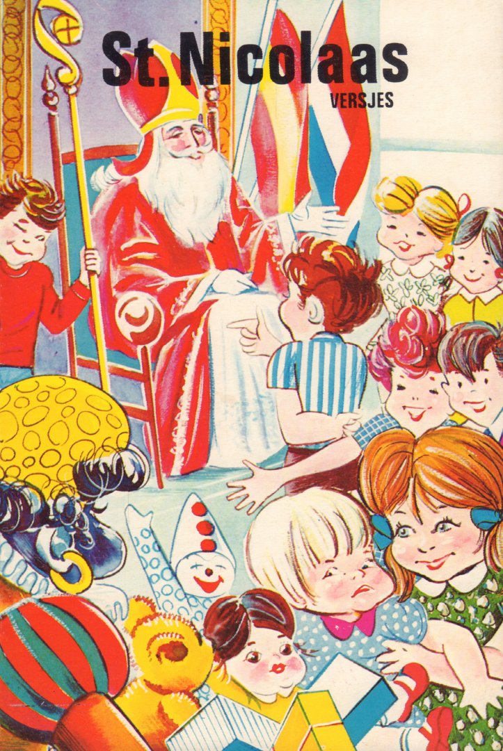 Sinterklaas - St. Nicolaas Versjes, twee boekjes, 2x 8 pag. kleine geniete softcover, gave staat