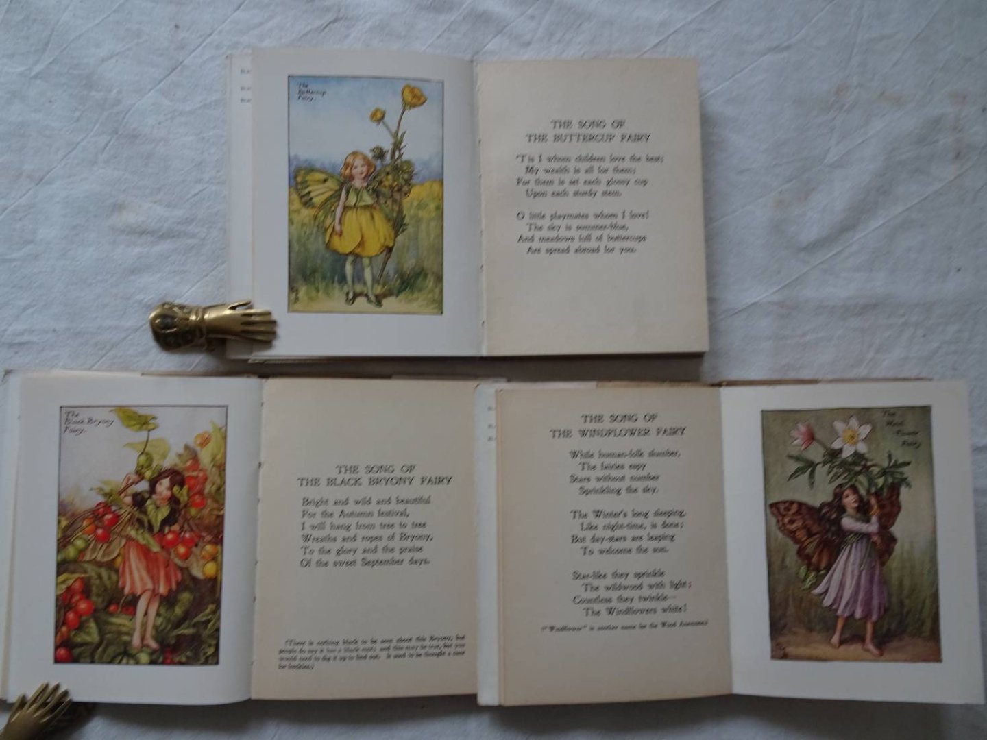 Barker, Cicely Mary. - Flower Fairies of the Autumn. With the nuts and Berries they bring/ Flower Fairies of the Summer/ Flower Fairies of the Spring. 3 titles.