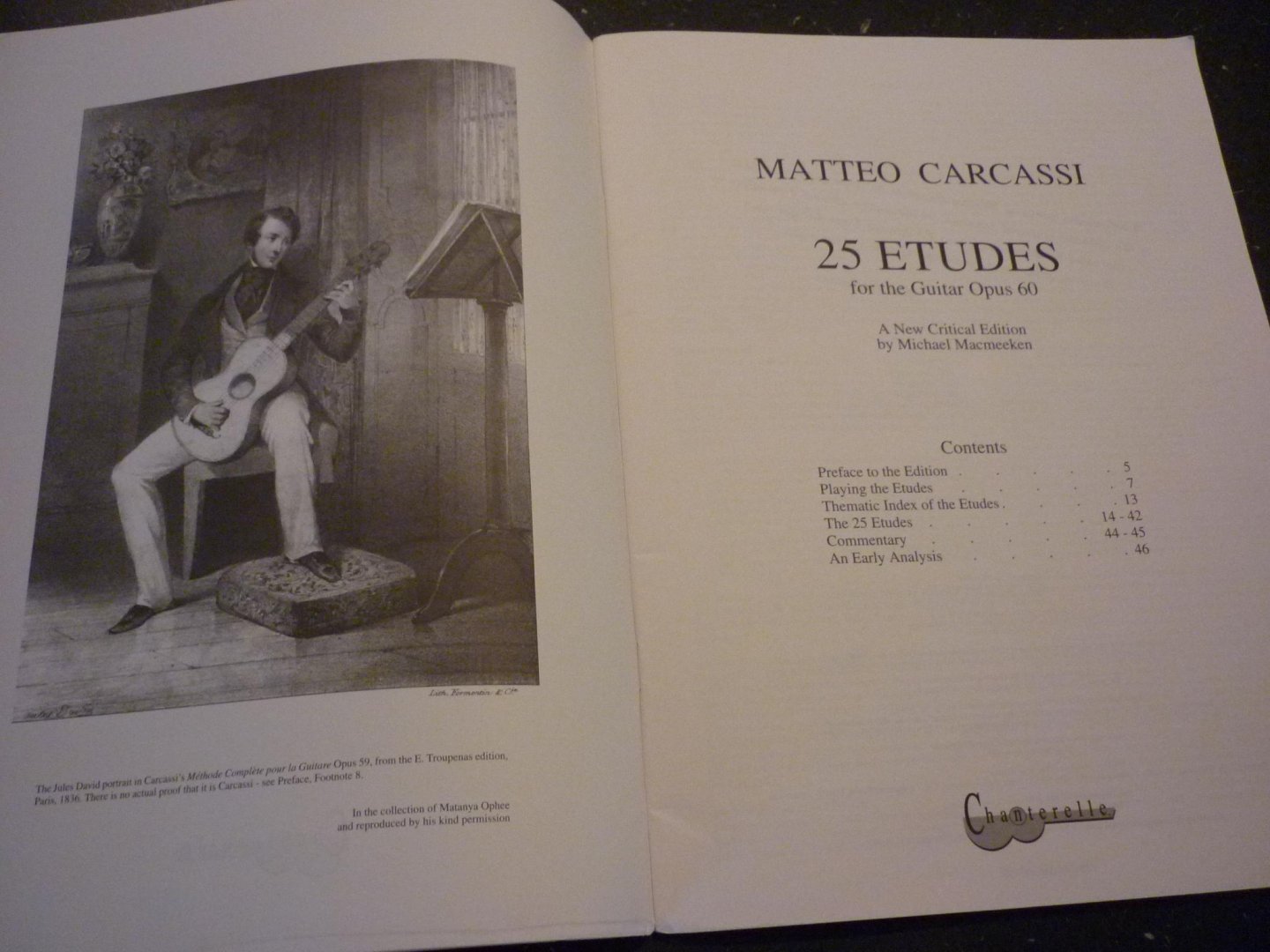 Carcassi; Matteo (1792 – 1853) - 25 Etudes melodiques Progressives - Opus 60 / for the Guitar / Met CD