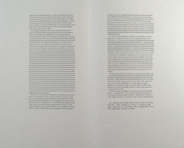 (Zoete, Johan de). - Het eeuwige probleem van de marginale zetter gebrek aan letter.