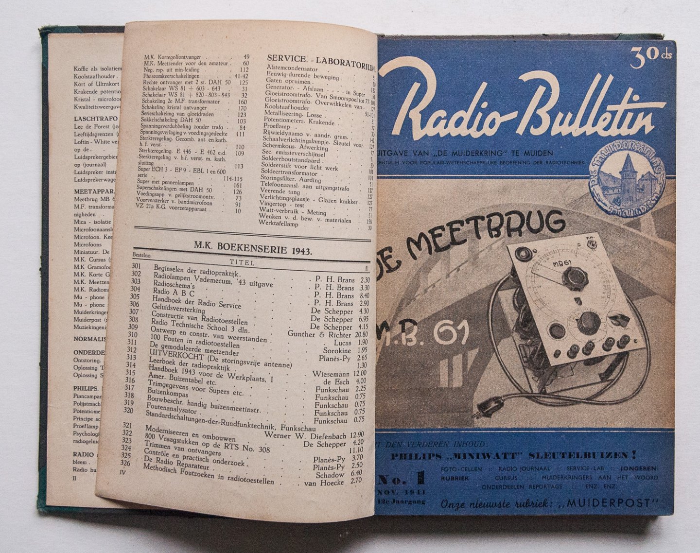  - Radio Bulletin 1942 (8 nummers compleet, 171 pag.)