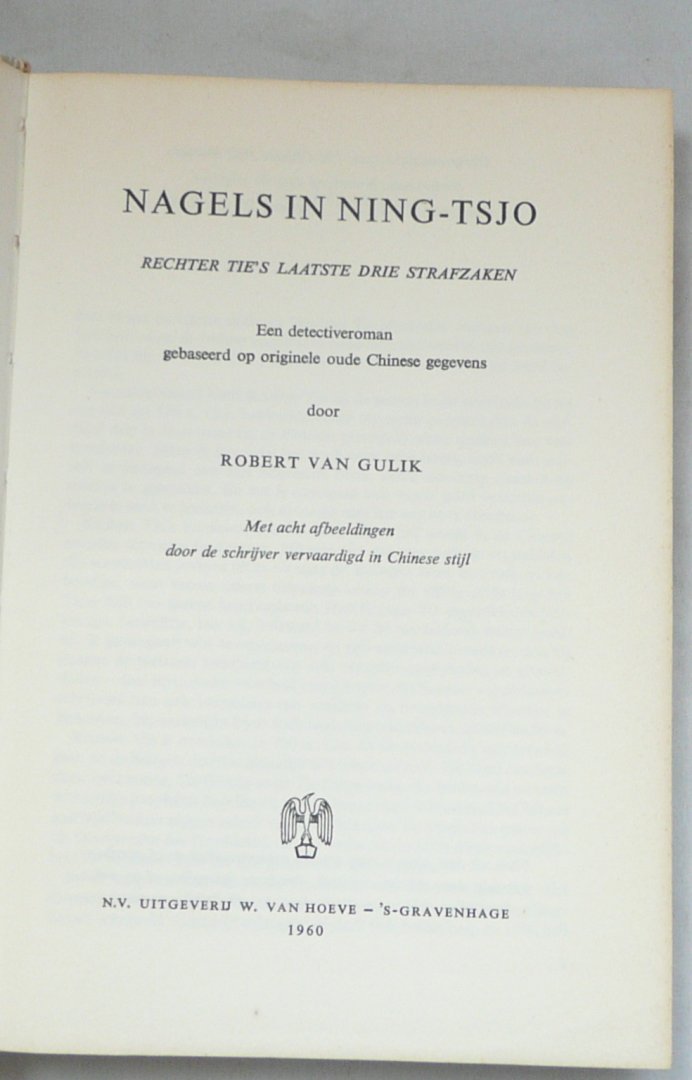 Gulik, Robert van - Nagels in Ning-Tsjo