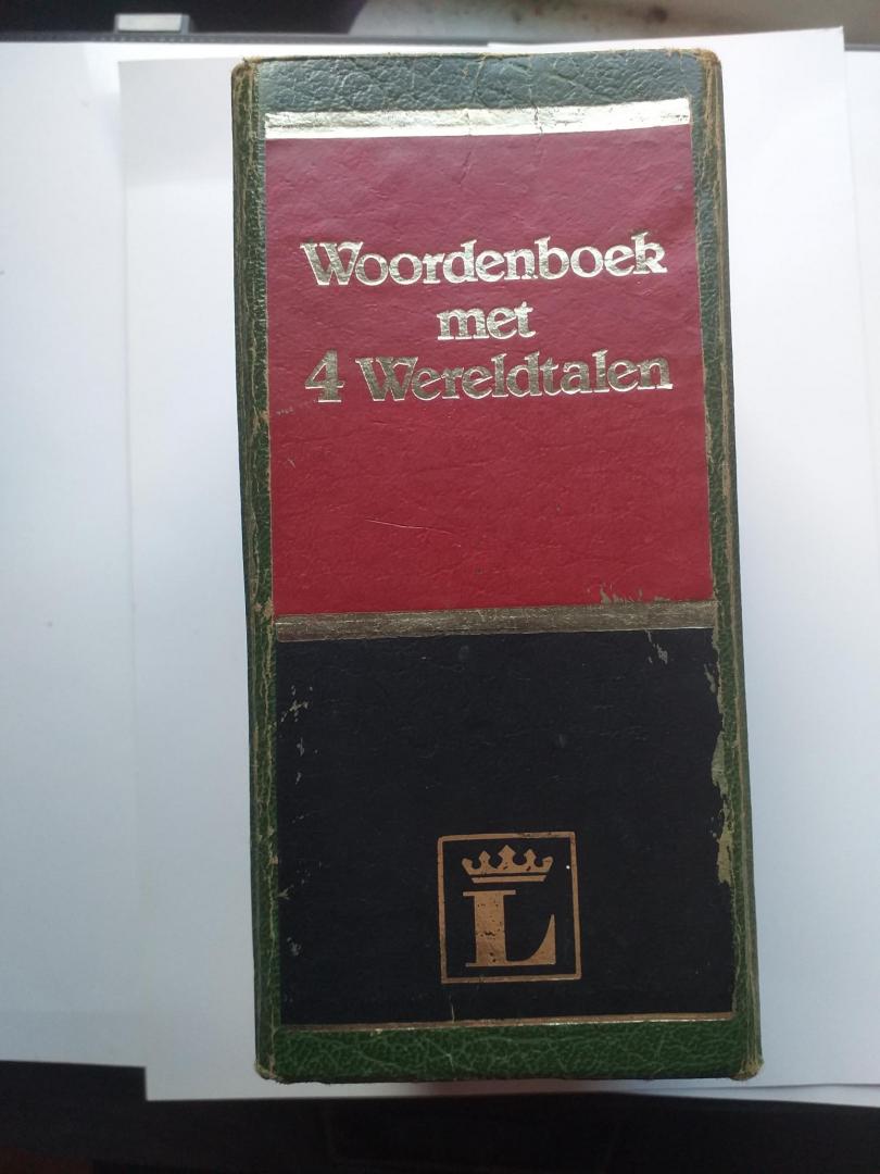 Onbekend - Woordenboek in 4 wereldtalen ( Frans-Duits-Engels-Spaans)